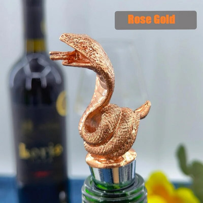 Anotacija Kūrybinis gyvatės vyno kamštis Cinko lydinio vyno butelis Laikyti šviežią kamštelį Baras Įrankiai Dekoracijos Vyno burna