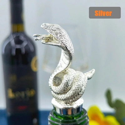 Anotacija Kūrybinis gyvatės vyno kamštis Cinko lydinio vyno butelis Laikyti šviežią kamštelį Baras Įrankiai Dekoracijos Vyno burna