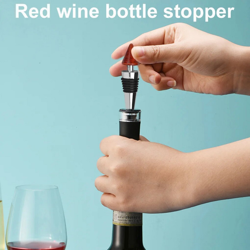 Roostevabast terasest veini- ja joogipudeli kork, südamekujuline korduvkasutatav šampanjasäästja, 2tk