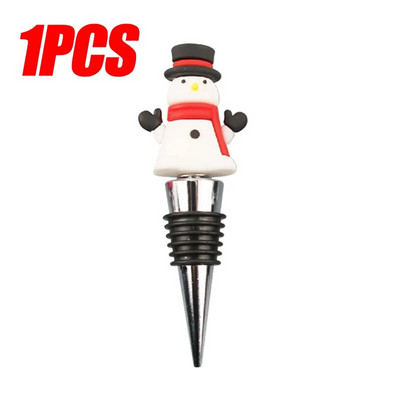 1PC Ziemassvētku sērija Vīna aizbāžņu bārs ballītes dekorēšanai sniegavīra forma Svaigi saglabājas vīna šampanieša aizbāžņu stieņa piederumi