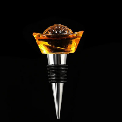 1 τεμ. Πώμα φιάλης σιλικόνης Βύσμα περιστρεφόμενο καπάκι αποθήκευσης κρασιού, επαναχρησιμοποιήσιμο, σφραγισμένο σε κενό σκούπα, πώμα σαμπάνιας, πώμα δώρου κρασιού