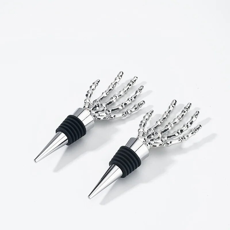 Kaukolės rankinis vyno butelio kamštis Metalinis vyno butelio kamštis Daugkartinis vakuuminis sandarinimo butelio kamštelis šampano kamštelis vyno dovanų baro įrankis