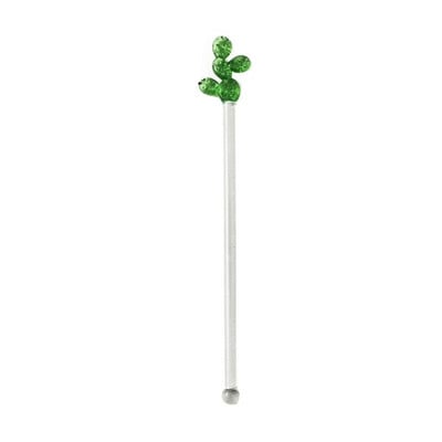 Coffee Stir Sticks Glass Cute Cactus Shape Swizzle Sticks Holiday Stir Sticks Επαναχρησιμοποιήσιμα αναδευτήρια ποτών αναδευτήρα για ροφήματα καφέ
