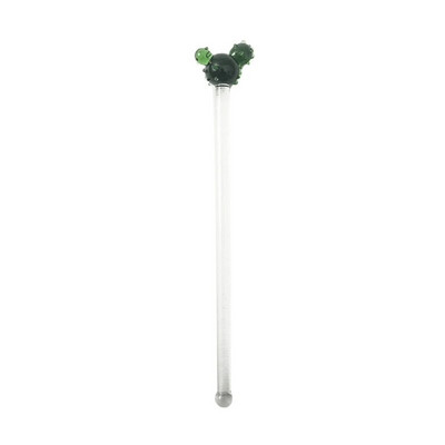 Coffee Stir Sticks Glass Cute Cactus Shape Swizzle Sticks Holiday Stir Sticks Επαναχρησιμοποιήσιμα αναδευτήρια ποτών αναδευτήρα για ροφήματα καφέ