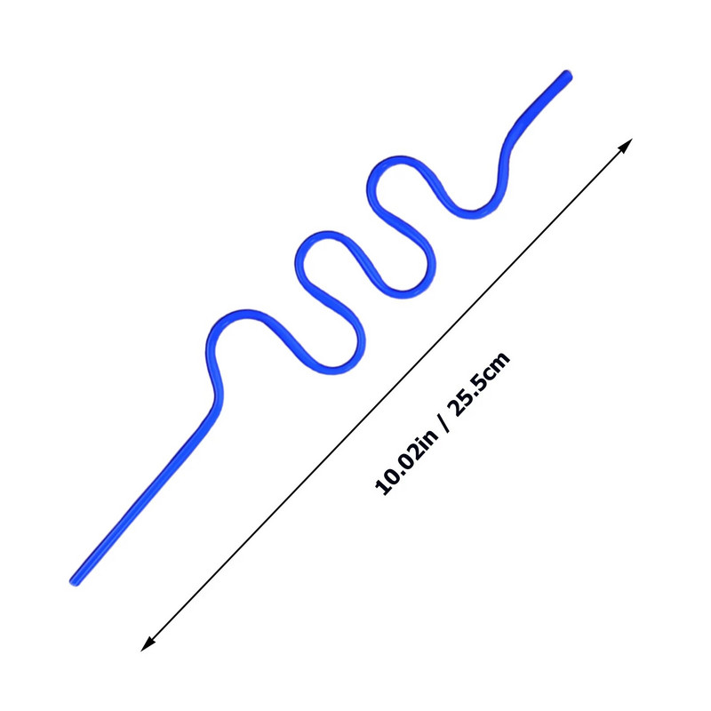 12 τεμ. προμήθειες για πάρτι γενεθλίων Σγουρά καλαμάκια Μοναδική παραλία ποτού Creative The Pet Novelty Παιδί μιας χρήσης