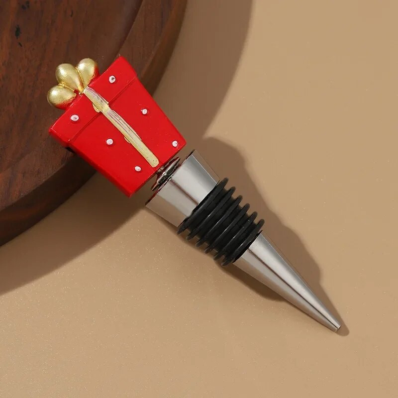 Kalėdinės dovanos Dekoratyviniai vyno kamščiai Baro priedai Kalėdų serijos butelių kamščiai Užsandarinti butelių kamščiai Vakarėlio dovanos