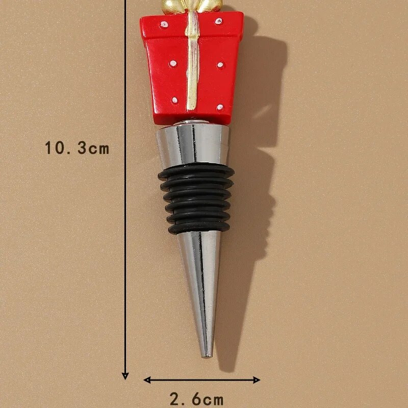 Kalėdinės dovanos Dekoratyviniai vyno kamščiai Baro priedai Kalėdų serijos butelių kamščiai Užsandarinti butelių kamščiai Vakarėlio dovanos