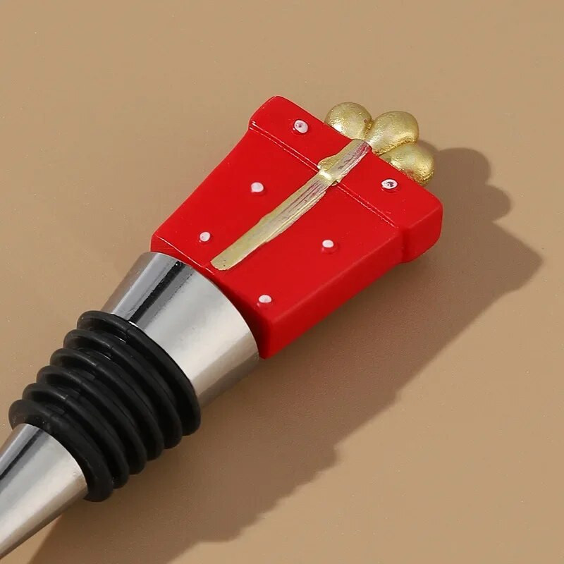 Kalėdinės dovanos Dekoratyviniai vyno kamščiai Baro priedai Kalėdų serijos butelių kamščiai Užsandarinti butelių kamščiai Vakarėlio dovanos