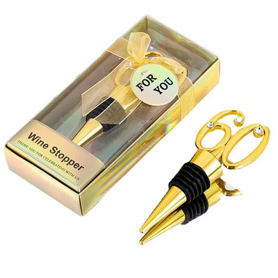 Baro butelio kamščio puošmena 60-mečio gimtadienio dovana svečiams Vakarėlio grąžinimo dovanos, metalinis numeris 60 formos vyno kamštis