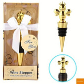 Baro dekoravimo įrankiai Little Bee Shape vyno butelio kamštis Šviežiai išsilaikantys kamštiniai vyno kamščiai Cinko lydinio vakarėlio dovanos svečiams