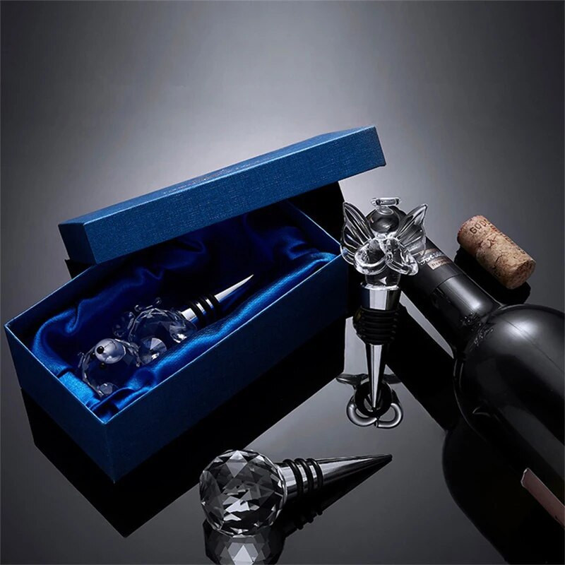 Baarikristalli veini joogipudeli korgid lekkekindlad loomingulised šampanja õllepudelid tihenduskork kork Korduvkasutatavad baaritarvikud