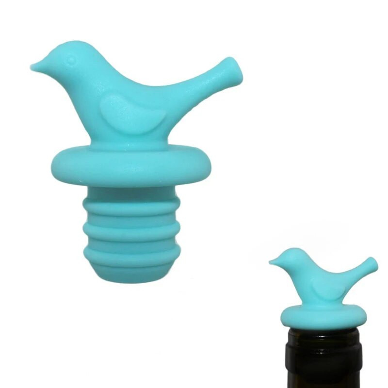 1 ΤΕΜ. Πώμα κρασιού Creative Bird Design Πώμα κρασιού σιλικόνη Κάλυμμα μπύρας για μπύρα Πώμα φιάλης Πώμα μπουκαλιού Κουζίνα Barware Bar Εργαλεία