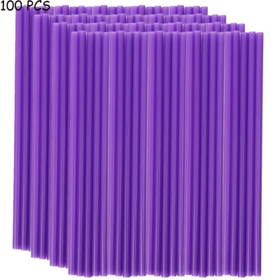 100 vnt/pak. Daugiaspalviai plastikiniai šiaudeliai virtuvės gėrimų vienkartiniai geriamieji šiaudeliai, skirti vestuvių gimtadienio vakarėliui, gėrimų priedai