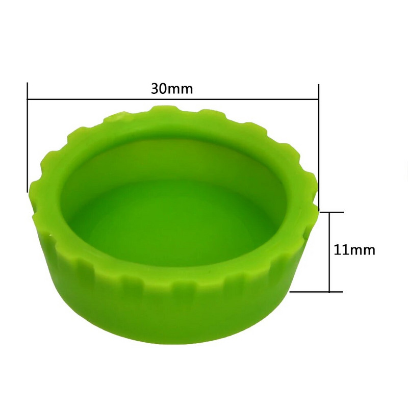 6 vnt / rinkinys Daugkartinis silikoninis butelio dangtelis Užsandarintas alaus dangtelis, actas, sojos padažas, butelis Soda Cola dangtelis, apsaugantis nuo vyno, 3 cm vyno kamštis