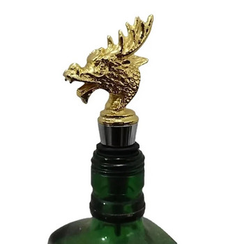 Art Divine Dragon Head Πώμα μπουκαλιού κόκκινο κρασί ουίσκι βότκα Keep Fresh Plug Χριστουγεννιάτικα στολίδια δώρου
