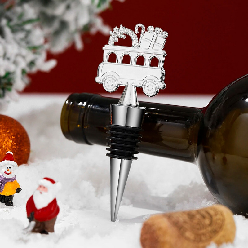 Jõuluhõbedast tsingisulamist autodisain Red Wine Stopper