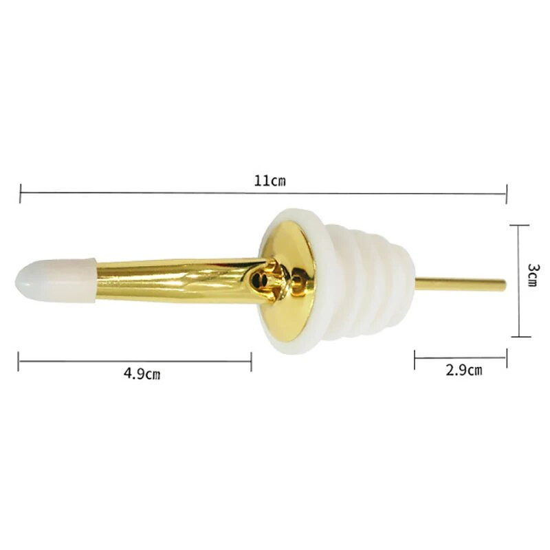 3 vnt / rinkinys nerūdijančio plieno vyno kamštis alkoholio gėrimo snapeliai butelių dozatorius Vyno butelio kamštis su dangteliu vakarėlio baro priedais