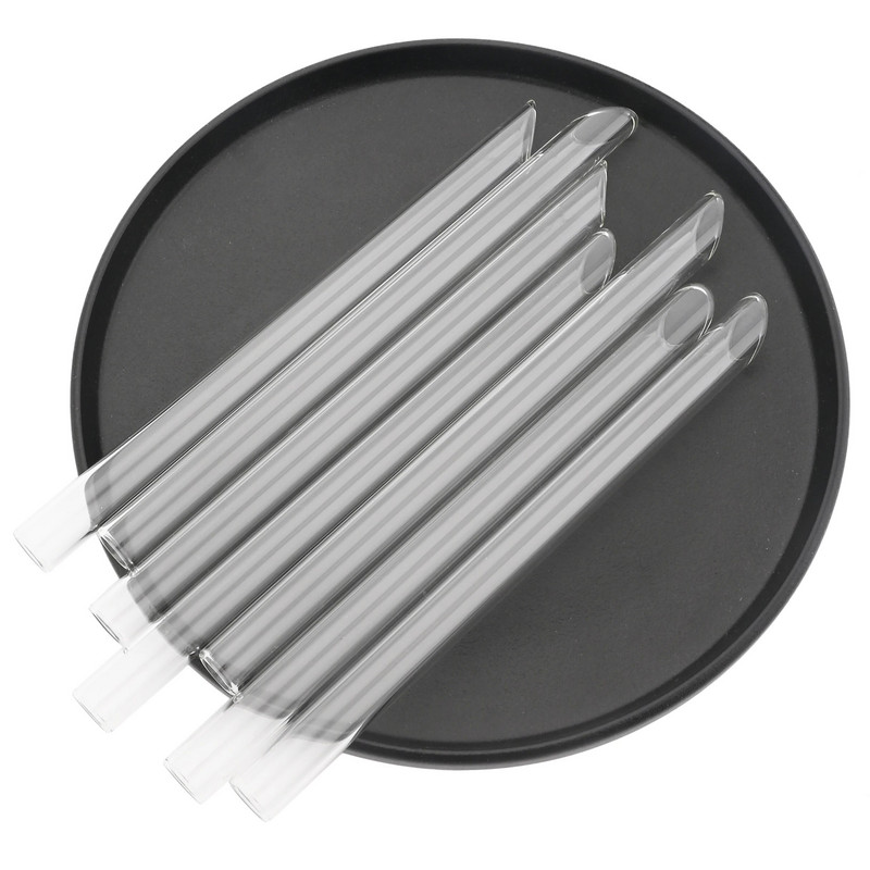 Kõrge boorsilikaadisisaldusega korduvkasutatav joogikõrs Keskkonnasõbralik klaaskõrs mullitee smuutide baari tarvikud pintslikotiga põhk