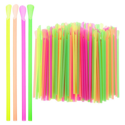 Šiaudeliai Šaukštas sniego plastikinis kūgis Šiaudų samtelis Vienkartiniai Pochlebcas Kūgiai Geriamųjų reikmenų daugkartiniams puodeliams Bombilla