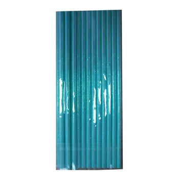 25Pcs Gradient- Color Pearlescent- Film Rainbow Suction Tube Degradable Environmental Protection Iridescent- Paper Straw E65B