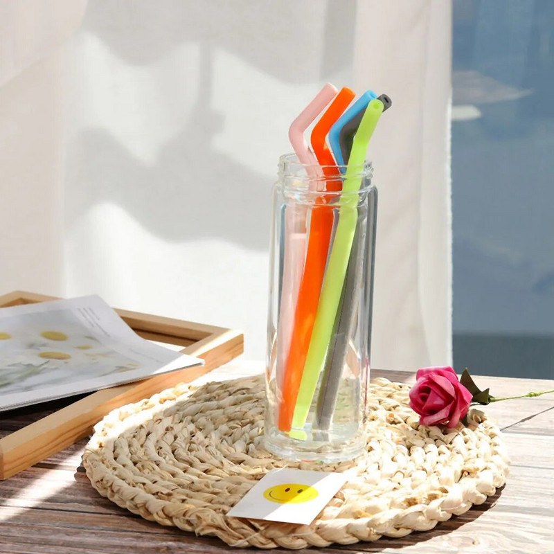 Daugiaspalvis baro kokteilis, 5 vnt., gėrimas, kartojamas šiaudų šiaudelis namų vakarėlio virtuvė, valgomasis ir baras