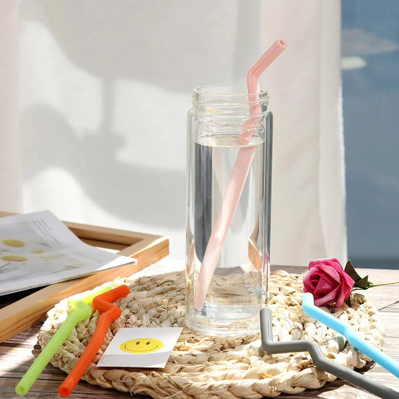 Daugiaspalvis baro kokteilis, 5 vnt., gėrimas, kartojamas šiaudų šiaudelis namų vakarėlio virtuvė, valgomasis ir baras