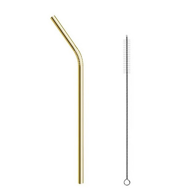 304 καλαμάκια από ανοξείδωτο ατσάλι, επαναχρησιμοποιήσιμα καλαμάκια για μπύρα, χυμό φρούτων, ποτό από ανοξείδωτο ατσάλι, μεταλλικά καλαμάκια + αξεσουάρ βούρτσας+τσάντας