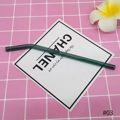 Daugkartinio naudojimo skaidraus stiklo šiaudeliai Ekologiški karščiui atsparūs didelio borosilikato geriamieji šiaudeliai, skirti sultims, pieno, kavos barų gėrimams