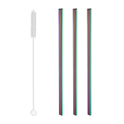 Σε σχήμα καρδιάς από ανοξείδωτο ατσάλι με άχυρο πόσιμο, επαναχρησιμοποιούμενο με καθαρότερη βούρτσα μεταλλικά καλαμάκια Πολύχρωμο αξεσουάρ για κοκτέιλ μπαρ χυμών