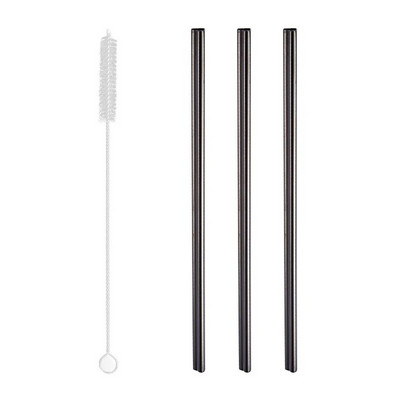 Σε σχήμα καρδιάς από ανοξείδωτο ατσάλι με άχυρο πόσιμο, επαναχρησιμοποιούμενο με καθαρότερη βούρτσα μεταλλικά καλαμάκια Πολύχρωμο αξεσουάρ για κοκτέιλ μπαρ χυμών