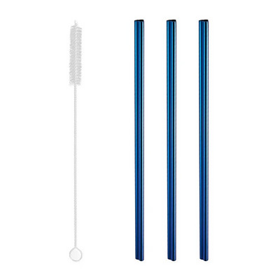 Σε σχήμα καρδιάς από ανοξείδωτο ατσάλι με άχυρο πόσιμο, επαναχρησιμοποιούμενο με καθαρότερη βούρτσα μεταλλικά καλαμάκια Πολύχρωμο αξεσουάρ για κοκτέιλ μπαρ χυμών