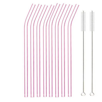 Värvilised klaaskõrred Korduvkasutatavad joogikõrred Keskkonnasõbralikud kõrge boorsilikaatklaasiga kõrreklaasid eelistavad baari jooginõusid torupidu