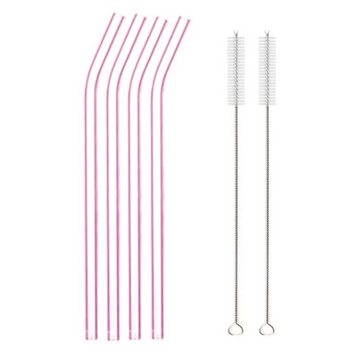 Värvilised klaaskõrred Korduvkasutatavad joogikõrred Keskkonnasõbralikud kõrge boorsilikaatklaasiga kõrreklaasid eelistavad baari jooginõusid torupidu