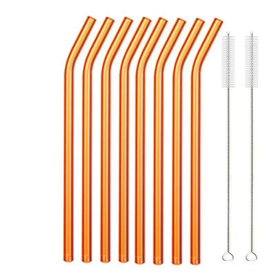 Värvilised klaaskõrred Korduvkasutatavad joogikõrred Keskkonnasõbralikud kõrge boorsilikaatklaasiga kõrreklaasid eelistavad baari jooginõusid torupidu