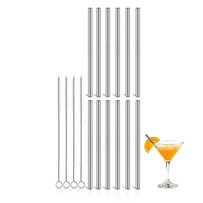 Pai scurte din oțel inoxidabil 304, 13/16 cm, paie metalice, paie reutilizabile pentru băut, pentru petrecere, la bar de cocktail, vase ecologice