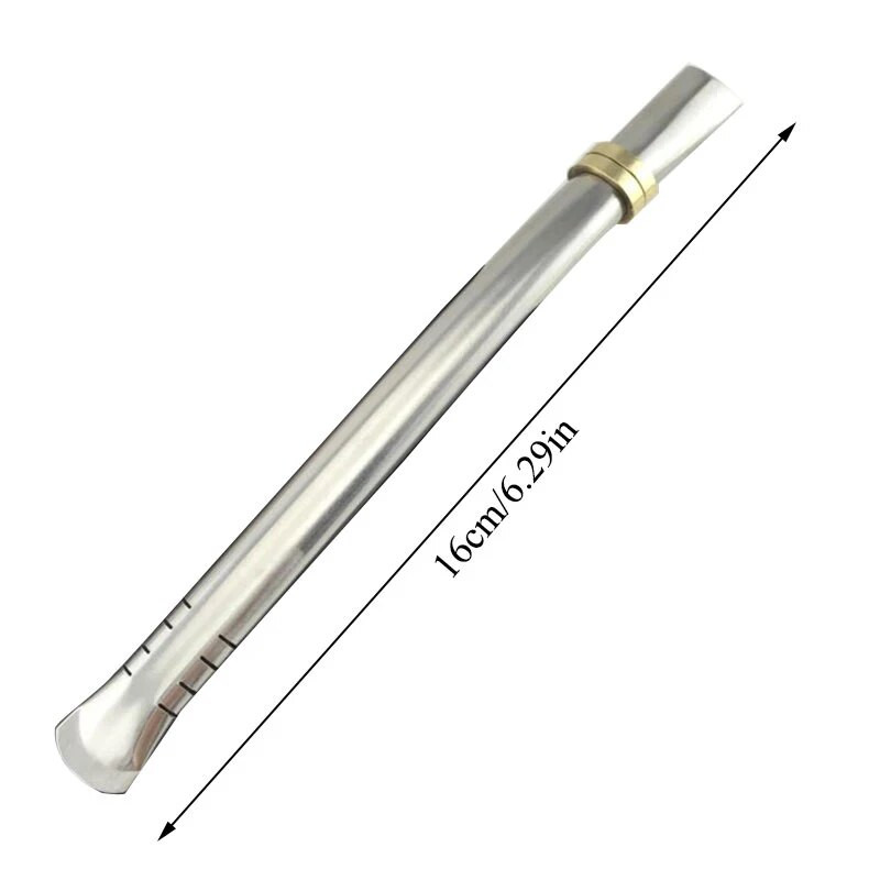 1vnt nerūdijančio plieno Yerba Mate arbatos šiaudeliai arbatos filtras geriamasis šiaudų šaukštas Bombilla moliūgas daugkartinio naudojimo arbatos įrankiai baro priedai