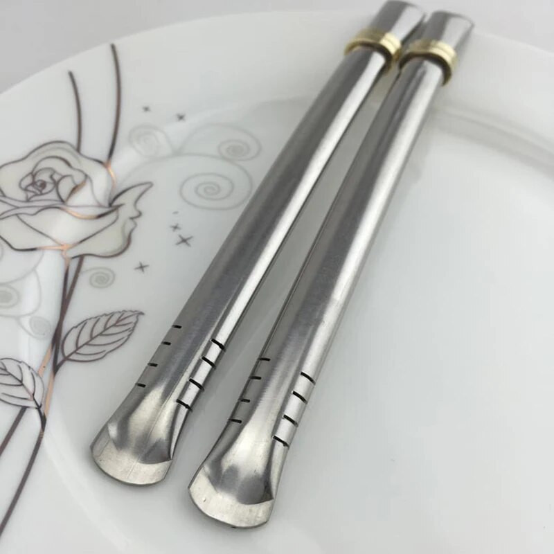 1vnt nerūdijančio plieno Yerba Mate arbatos šiaudeliai arbatos filtras geriamasis šiaudų šaukštas Bombilla moliūgas daugkartinio naudojimo arbatos įrankiai baro priedai