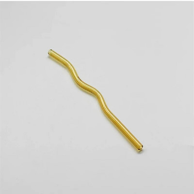 8X200mm opakovane použiteľná slamka na pitie z borosilikátového skla, 1 ks, vlnitá farebná slamka, barový nástroj, hrdzavý párty doplnok