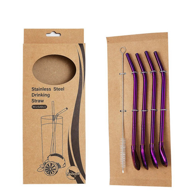 5 tk/komplekt 304 roostevabast terasest tee joogikõrred Lusikas Yerba Mate teefilter Korduvkasutatav Bombilla Gourd teetööriistad baaritarvikud