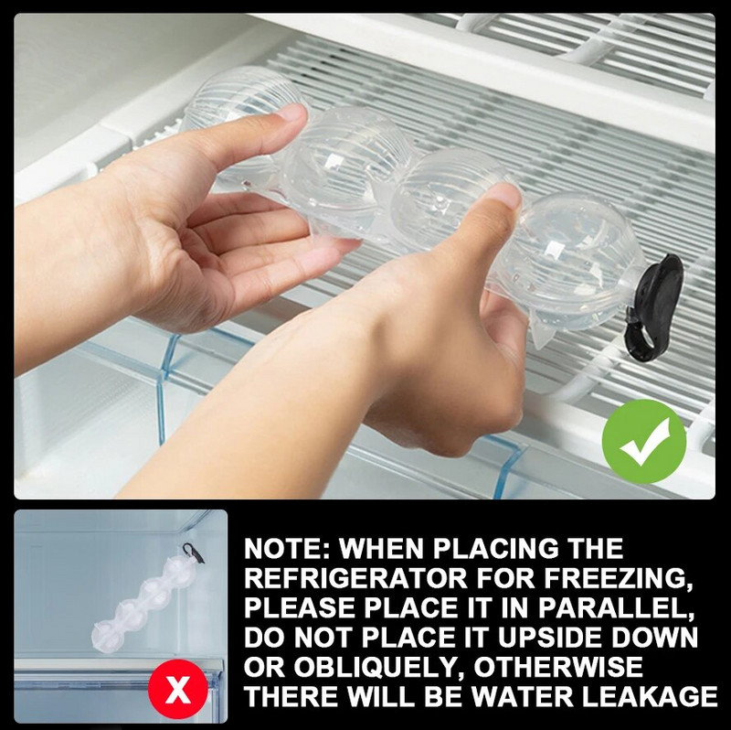 4 Hole Ice Cube Makers Round Ice Mold Whisky Cocktail Vodka Ball Ice Mold Bar Party Kitchen Ice Box Ice Cream Maker