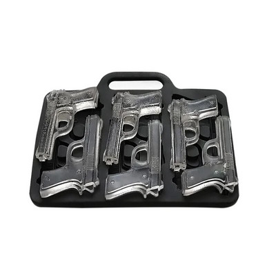 Pagrindinis pistoletas Bullet Skull ledo kubelių gaminimo mašina „pasidaryk pats“ Bullet ledo kubelių padėklas Šokolado formelių juostos priedai Viskio vyno ledų įrankis Naujas