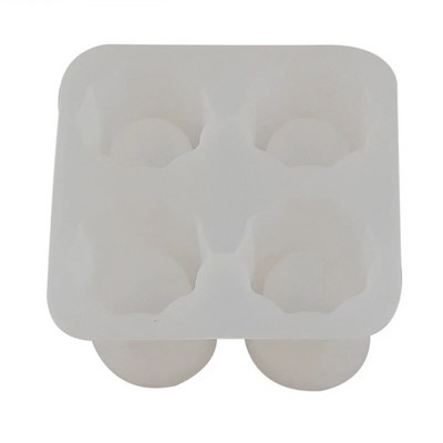 4 grotelių ledo puodelio formelės silikoninės ledo kubelių padėklai ledo formelės, stiklinės formos, ledo gaminimo aparatas vasaros gėrimui ledo kubelių formavimo forma