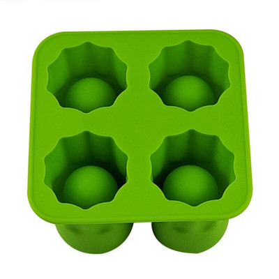 4 grotelių ledo puodelio formelės silikoninės ledo kubelių padėklai ledo formelės, stiklinės formos, ledo gaminimo aparatas vasaros gėrimui ledo kubelių formavimo forma