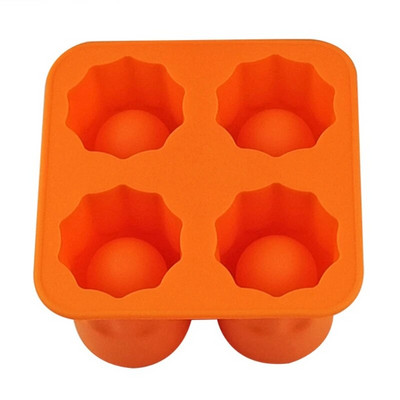 4 grotelių ledo puodelio formelės silikoninės ledo kubelių padėklai ledo formelės, stiklinės formos, ledo gaminimo aparatas vasaros gėrimui ledo kubelių formavimo forma