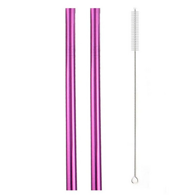 Daugkartinis geriamasis šiaudelis 304 nerūdijančio plieno šiaudelis, didelis 12 mm šiaudų metalinis šiaudelis, skirtas tapijokos perlams, pieno arbatai su švaresniu šepetėliu