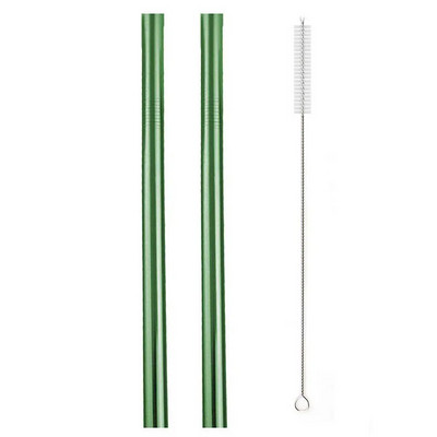 Daugkartinis geriamasis šiaudelis 304 nerūdijančio plieno šiaudelis, didelis 12 mm šiaudų metalinis šiaudelis, skirtas tapijokos perlams, pieno arbatai su švaresniu šepetėliu
