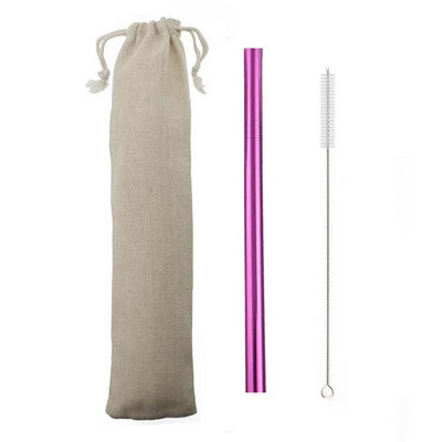 Daugkartinis geriamasis šiaudelis 304 nerūdijančio plieno šiaudelis, didelis 12 mm šiaudų metalinis šiaudelis, skirtas tapijokos perlams, pieno arbatai su švaresniu šepetėliu