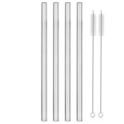 12 mm korduvkasutatavad Boba kõrred 4 tk eriti laiad 304 roostevabast terasest kõrred Metallist kõrred mullitee kõrre jaoks smuuti piimakokteilide jaoks