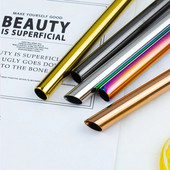 1 vnt. 12 mm daugkartinio naudojimo metaliniai gėrimo šiaudeliai 304 nerūdijančio plieno šiaudeliai pieno kokteilių burbuliniam arbatos barelio gėrimui su valikliu šepetėliu