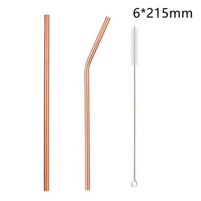1 vnt. 12 mm daugkartinio naudojimo metaliniai gėrimo šiaudeliai 304 nerūdijančio plieno šiaudeliai pieno kokteilių burbuliniam arbatos barelio gėrimui su valikliu šepetėliu